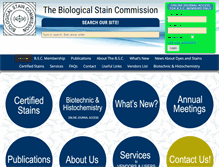 Tablet Screenshot of biologicalstaincommission.org